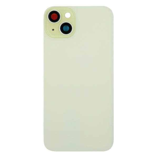 Back Glass iPhone 15 plus with Magnet and Steel Plate only - Yellow