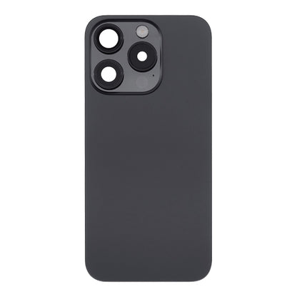 Back Glass iPhone 15 Pro With Flash, Mag Steel Plate, and NFC Flex Pre-installed - Black Titanium