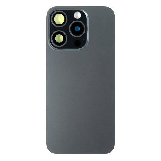 Back Glass iPhone 15 Pro with Magnet and Steel Plate only - Black Titanium