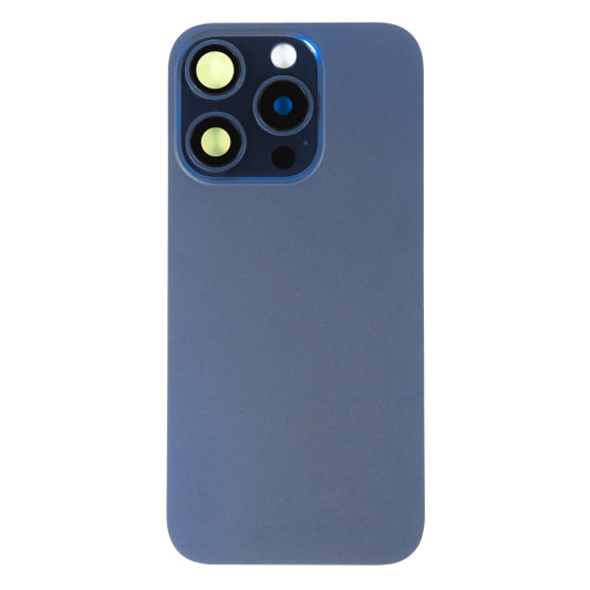 Back Glass iPhone 15 Pro Max with Magnet and Steel Plate only - Blue Titanium