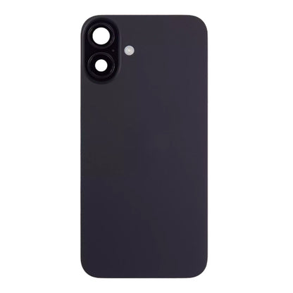 Back Glass iPhone 16 With Flash, Mag Steel Plate, and NFC Flex Pre-installed - Black