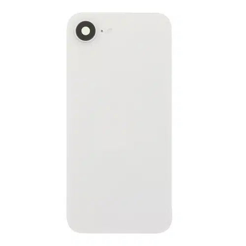 Back Glass iPhone 16E with Magnet and Steel Plate only - White