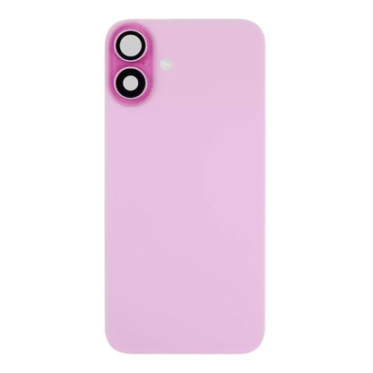Back Glass iPhone 16 Plus With Flash, Mag Steel Plate, and NFC Flex Pre-installed - Pink