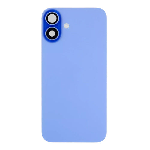 Back Glass iPhone 16 Plus With Flash, Mag Steel Plate, and NFC Flex Pre-installed - Ultramarine