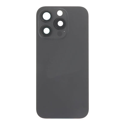 Back Glass iPhone 16 Pro With Flash, Mag Steel Plate, and NFC Flex Pre-installed - Black Titanium