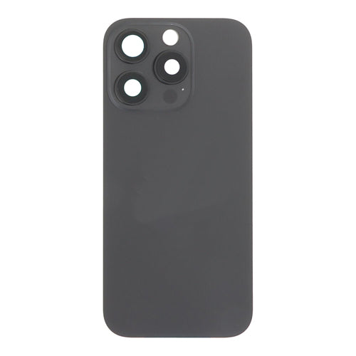 Back Glass iPhone 16 Pro With Flash, Mag Steel Plate, and NFC Flex Pre-installed - Black Titanium