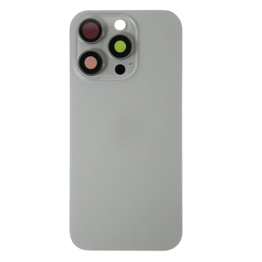 Back Glass iPhone 16 Pro Max with Magnet and Steel Plate only - Natural Titanium