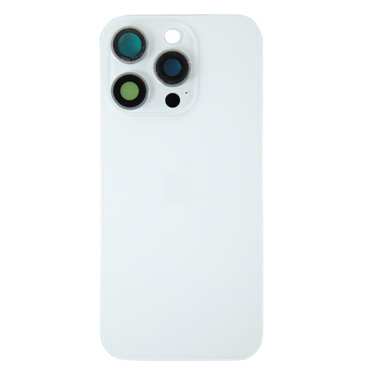 Back Glass iPhone 16 Pro with Magnet and Steel Plate only - White Titanium
