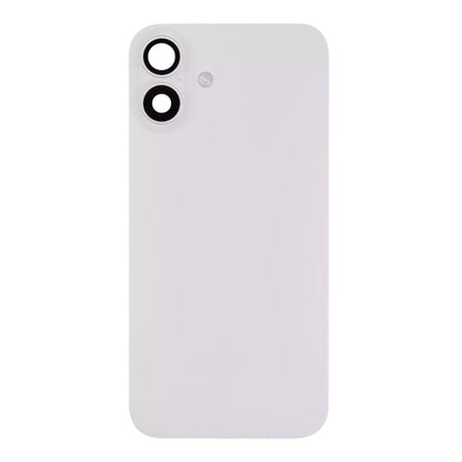 Back Glass iPhone 16 With Flash, Mag Steel Plate, and NFC Flex Pre-installed - White