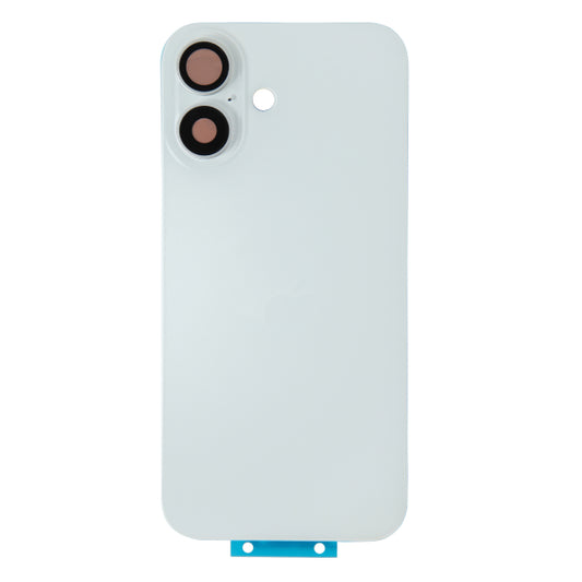 Back Glass iPhone 16 with Magnet and Steel Plate only - White