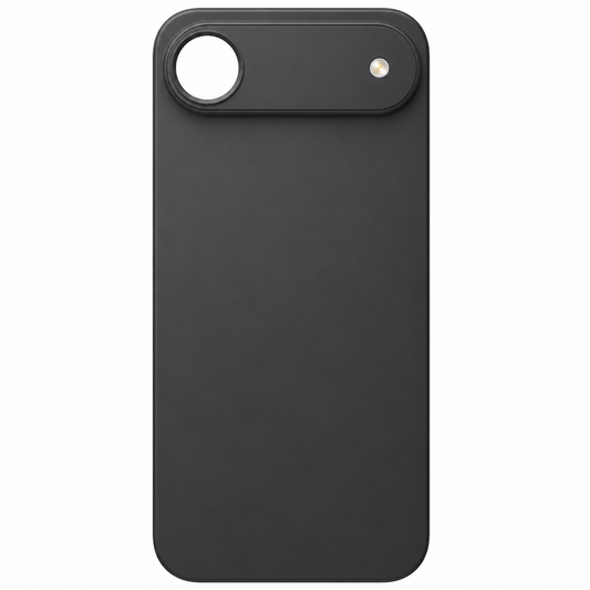 Back Glass iPhone 17 Air With Flash, Mag Steel Plate, and NFC Flex Pre-installed - Space Black