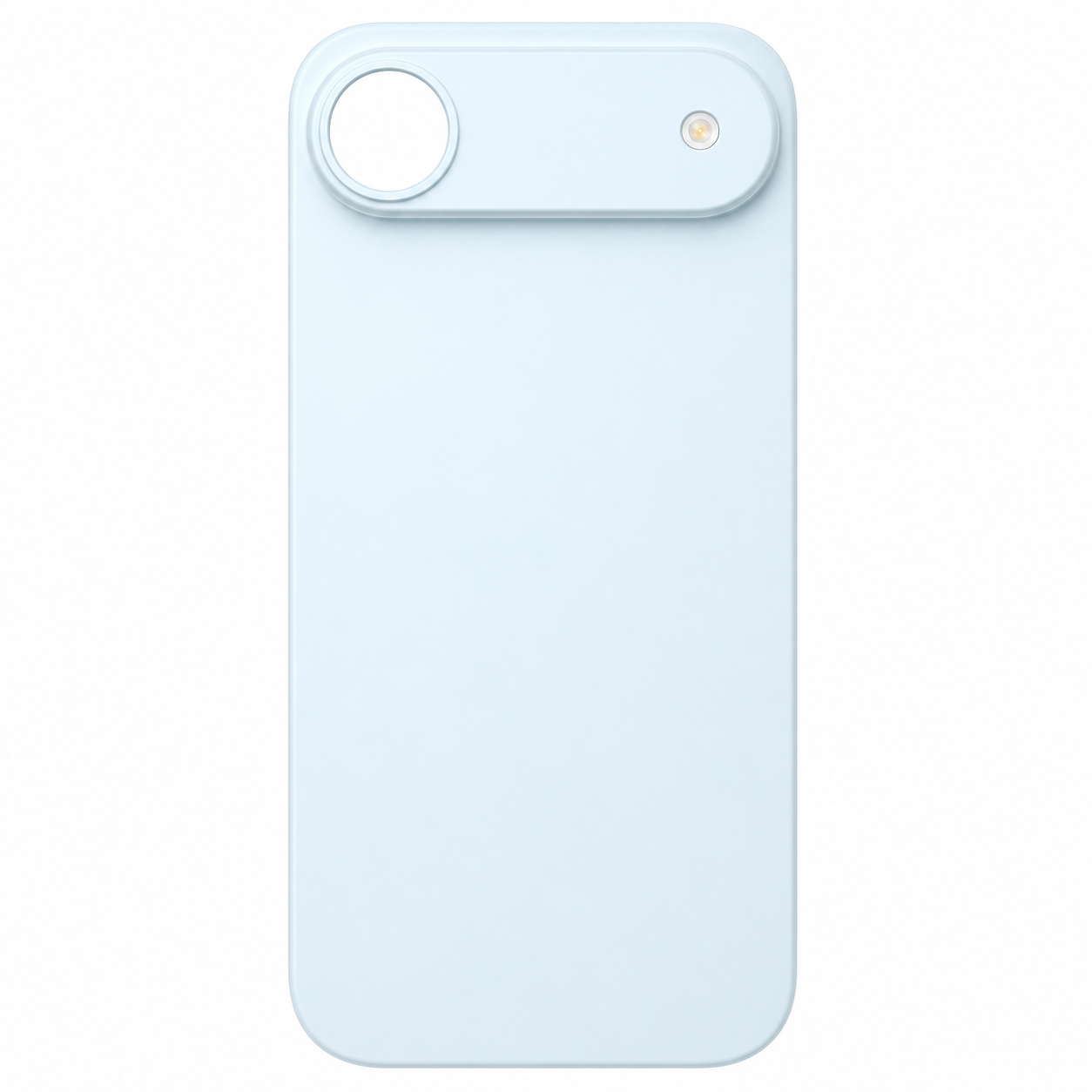 Back Glass iPhone 17 Air With Flash, Mag Steel Plate, and NFC Flex Pre-installed - Sky Blue