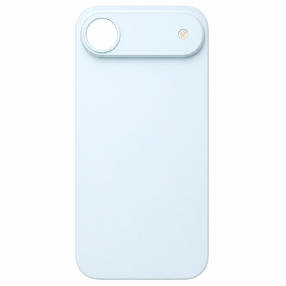Back Glass iPhone 17 Air With Flash, Mag Steel Plate, and NFC Flex Pre-installed - Sky Blue