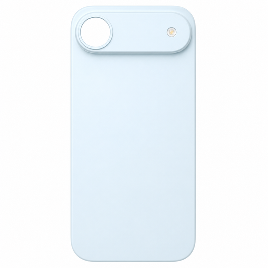 Back Glass iPhone 17 Air With Flash, Mag Steel Plate, and NFC Flex Pre-installed - Sky Blue