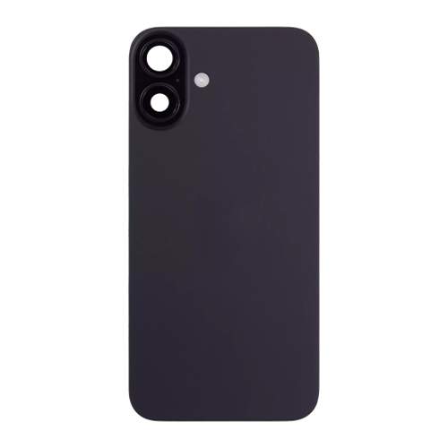 Back Glass iPhone 17 With Flash, Mag Steel Plate, and NFC Flex Pre-installed - Black
