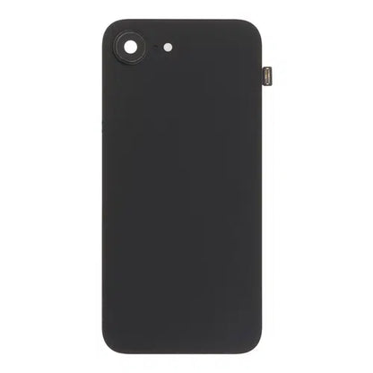 Back Glass iPhone 16E With Flash, Mag Steel Plate, and NFC Flex Pre-installed - Black
