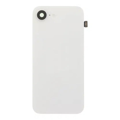 Back Glass iPhone 16E With Flash, Mag Steel Plate, and NFC Flex Pre-installed - White