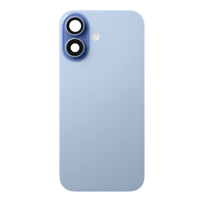 Back Glass iPhone 17 With Flash, Mag Steel Plate, and NFC Flex Pre-installed - Mist Blue