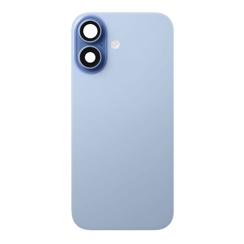 Back Glass iPhone 17 With Flash, Mag Steel Plate, and NFC Flex Pre-installed - Mist Blue