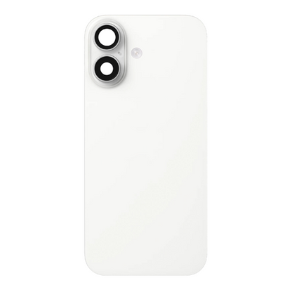 Back Glass iPhone 17 With Flash, Mag Steel Plate, and NFC Flex Pre-installed - White