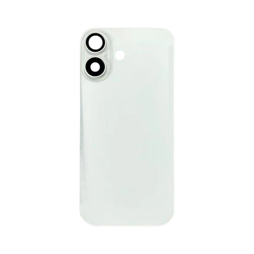 Back Glass iPhone 17 with Magnet and Steel Plate only - White