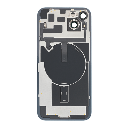 Back Glass iPhone 14 Plus With Flash, Mag Steel Plate, and NFC Flex Pre-installed - Purple