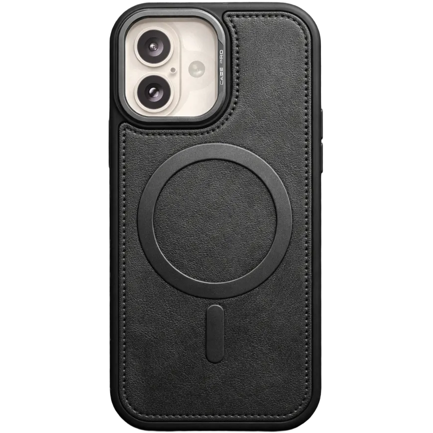 Phantom leather magsafe iphone 17 black case