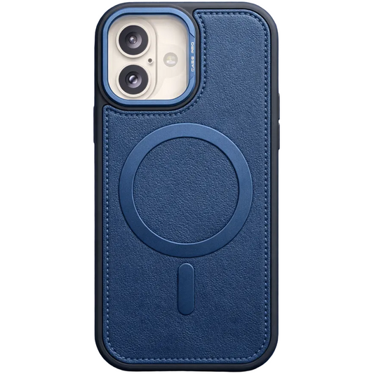 Phantom leather magsafe iphone 17 blue case