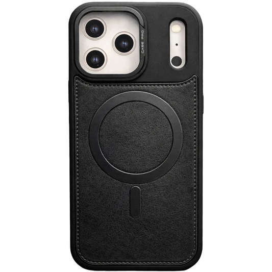 Phantom leather magsafe iphone 17 pro black case