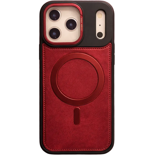 Phantom leather magsafe iphone 17 pro red case