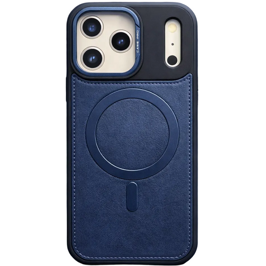 Phantom leather magsafe iphone 17 pro blue case