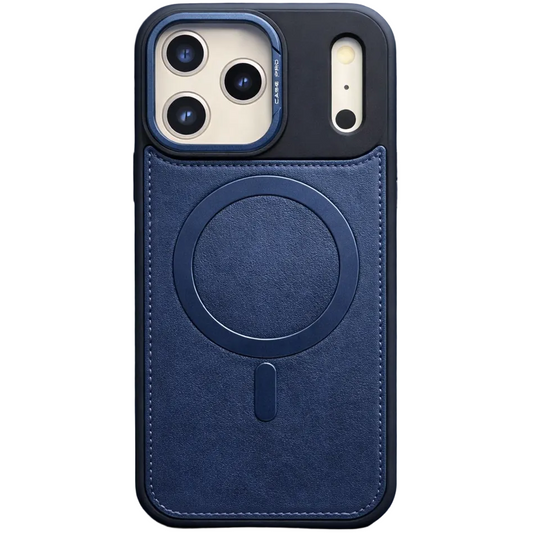Phantom leather magsafe iphone 17 pro max blue case