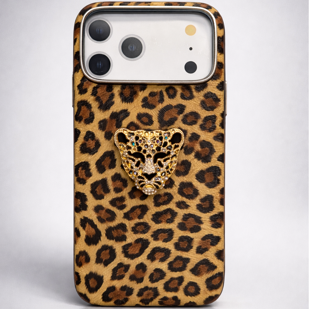 Luxe Panther Case iPhone 17 Pro Max - Honey Leopard
