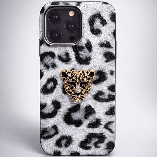 Luxe Panther Case iPhone 16 Pro Max - Snow Leopard