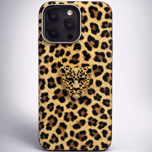 Luxe Panther Case iPhone 16 Pro Max - Honey Leopard