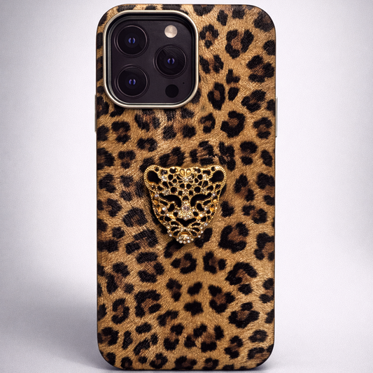 Luxe Panther Case iPhone 16 Pro Max - Spotted Tan