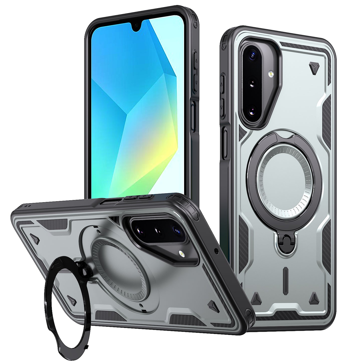 Metalic Ring Rugged Case  L02 Samsung A16/A17