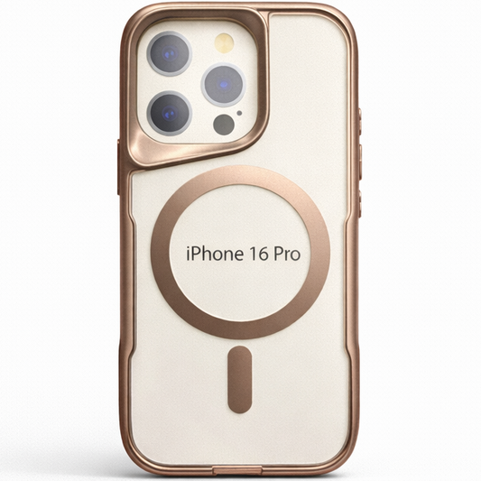 BOS Iphone 16 Pro Case- Gold