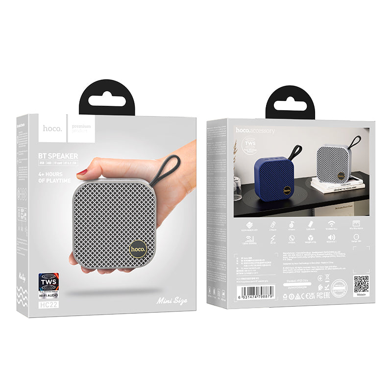HOCO HC22 Auspicious sports BT speaker gray