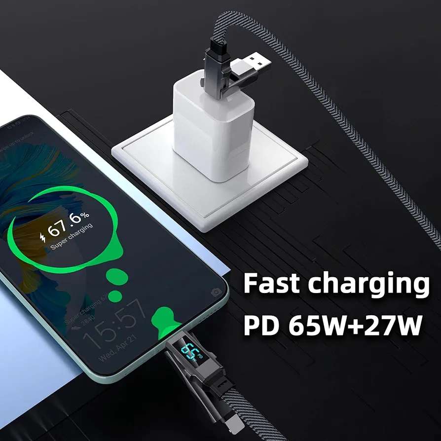 MQbix USB-C to Lighting 4 in 1 Cable 1.2m