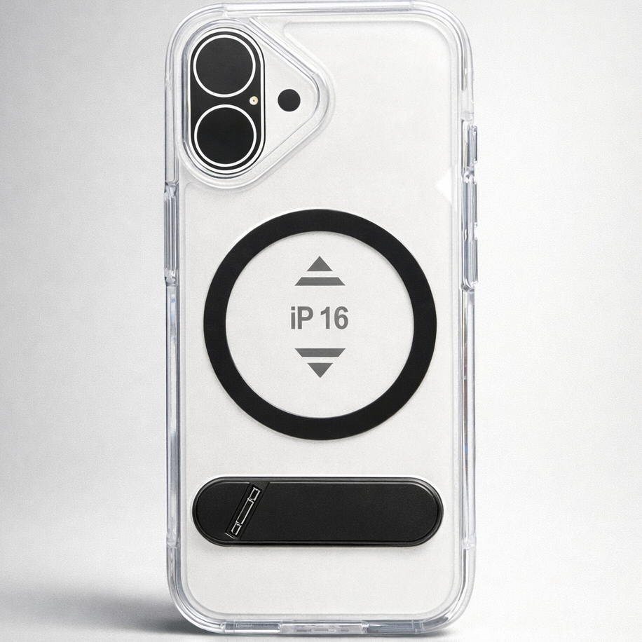 ClearKick iPhone 16 Case Black