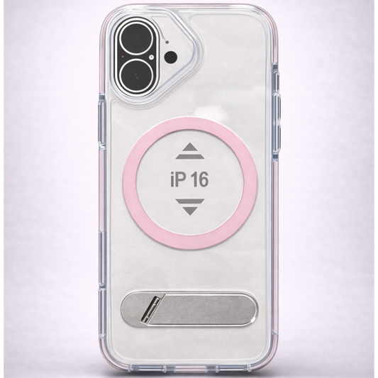 ClearKick iPhone 16 Case Pink