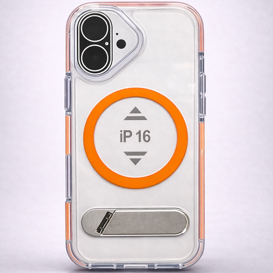 ClearKick iPhone 16 Case Orange