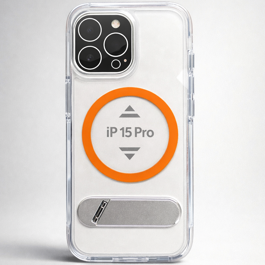 ClearKick iPhone 15 Pro Case Orange