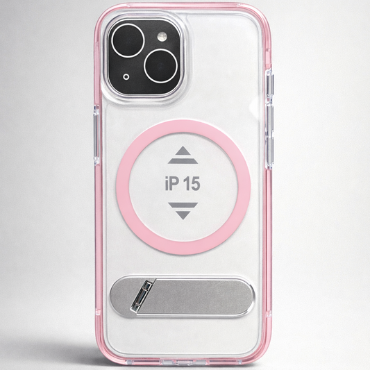 ClearKick iPhone 15 Case Pink