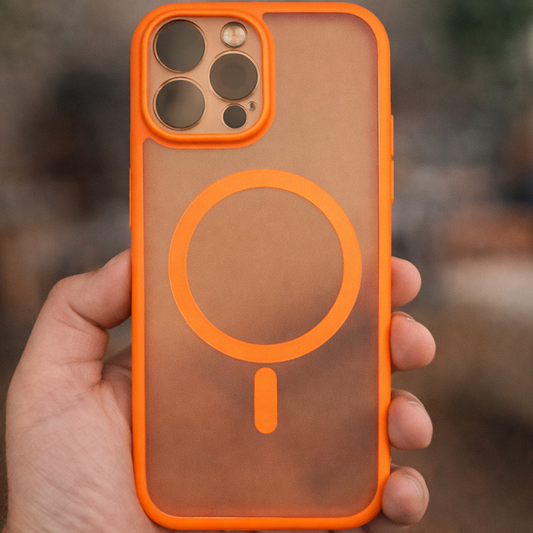 Super Strong Frosted Mag Orange iPhone 16 Pro Case