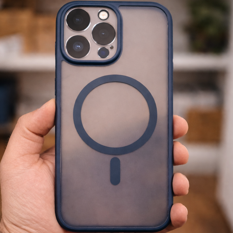 Super Strong Frosted Mag Dark Blue iPhone 16 Pro Case