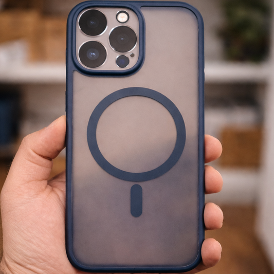 Super Strong Frosted Mag Blue iPhone 16 Pro Max Case