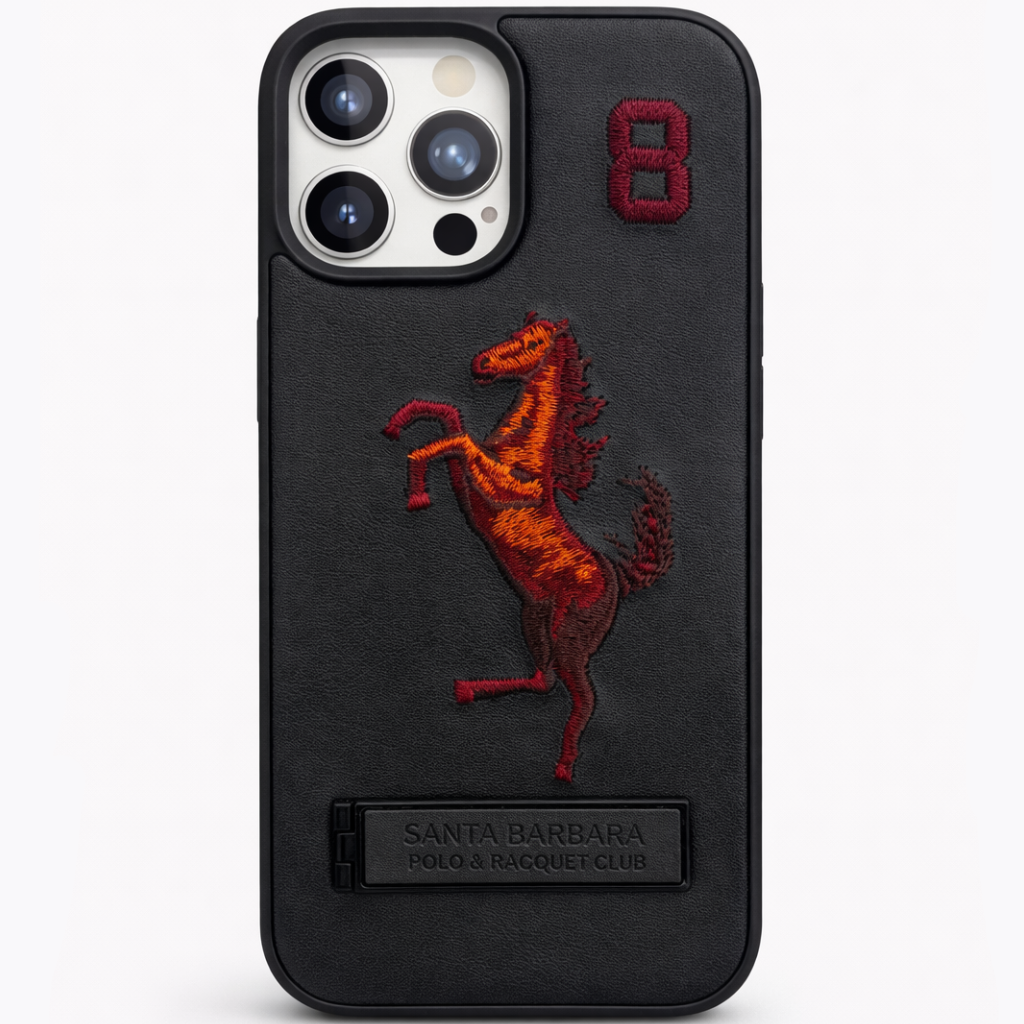 Stallion Leather Case iPhone 15 Pro Max - Black