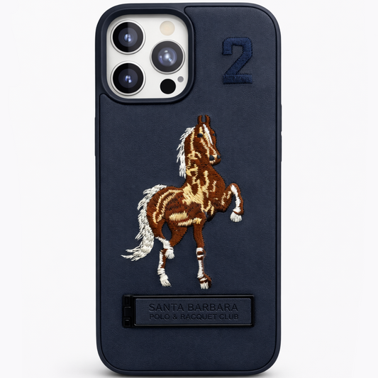 Stallion Leather Case iPhone 15 Pro - Blue